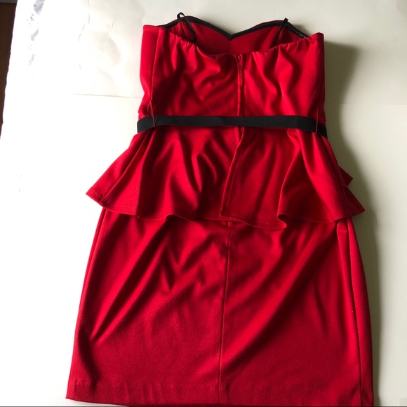 Red Cocktail Dress - Picture 3 of 4